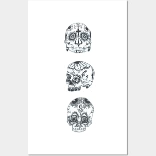 Mexican Sugar Skulls Posters and Art